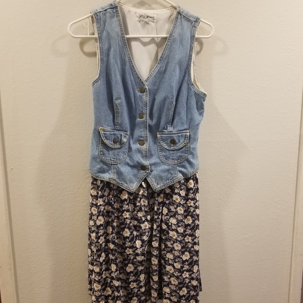 VINTAGE Paris Blues Dress